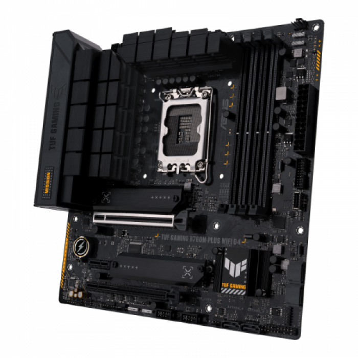 Placa de baza ASUS TUF GAMING B760M-PLUS WIFI D4, Intel B760, Socket 1700, mATX